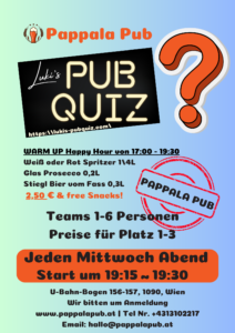 PUB QUIZ FLYER